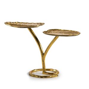 Mesa auxiliar 75x34x47 metal dorado