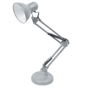 Fabrilamp flexo de mesa articulable gris plata antígona