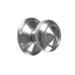 Pomo Para Puerta Acero Inoxidable Con Roseta (Unidad)