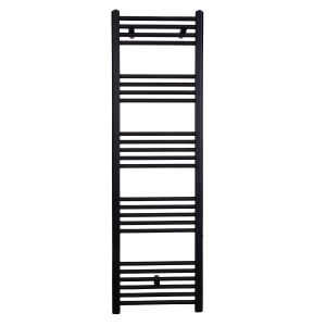 Radiador toallero de agua caliente coda 160 x 50 cm negro