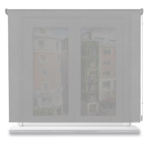 Estor enrollable screen basic 5% negro gris 110x200cm.