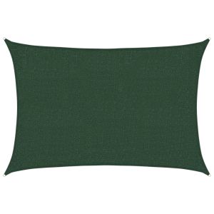 vidaXL toldo de vela verde oscuro hdpe 160 g/m² 2x3 m