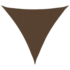 Toldo de vela marrón hdpe 160 g/m² 4,5x4,5x4,5 m