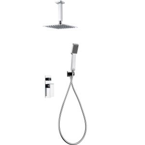 Imex - columna ducha empotrada con grifo cromado serie nadi