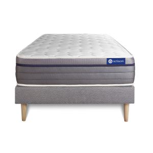 Pack colchón actimemo zen 80x190cm + somier, espuma viscoelástica, 7 zonas