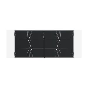 Puerta acero nali arlberg 3m alt.180cm + 2 postes carmo