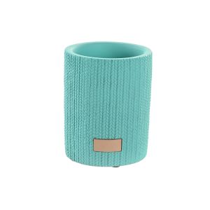 Vaso de cemento 8x8x10cm en mate verde menta
