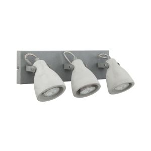 Lámpara de 3 focos mistago ajustable cemento gris