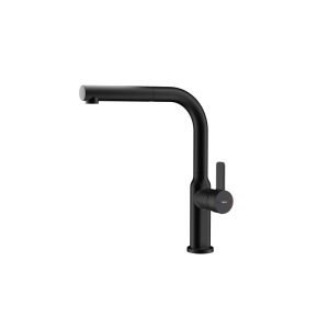 Grifo teka oval 938 negro caño giratorio 360º aireador antical