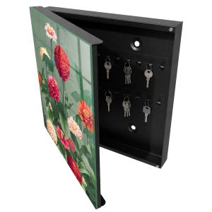 Armario para llaves 30x30x5 jardín en flor, apertura izquierda tulup