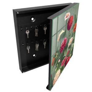 Armario para llaves 30x30x5 jardín en flor, apertura derecha tulup
