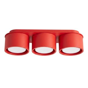 Plafones modo 3 rojo aluminio 32.4x8.2x10.4cm