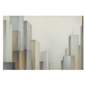 Papel pintado tejido no tejido 250x250 rascacielos de la ciudad tulup