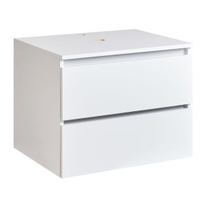 Mueble para lavabo de pared serra 60 cm blanco