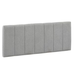 Cabecero tapizado creta 140x60 cm color gris, 8 cm de grosor