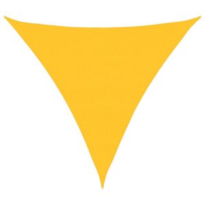 Toldo de vela triangular hdpe amarillo 160 g/m² 6x6x6 m