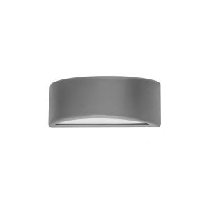 Aplique de pared exterior kefir - gris - casquillo E27 - ip65