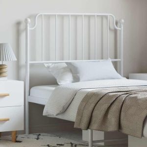 Cabecero de metal blanco 100 cm eerf6543