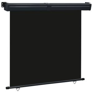 vidaXL toldo lateral de balcón negro 175x250 cm