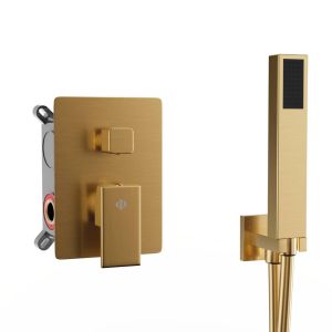 Kit de ducha empotrable orion monomando oro - gme