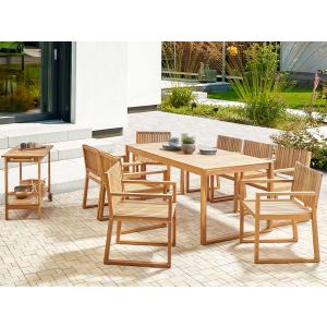 Conjunto de comedor marrón sassari ii