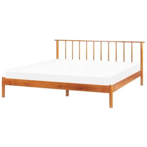 Cama madera de pino barret 180 x 200 cm marrón