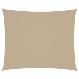 vidaXL toldo de vela rectangular tela oxford beige 4x6 m