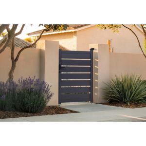 Puerta peatonal gris vogel 1m h.140cm