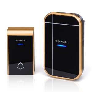 Aigostar bell ac-timbre inalámbrico,ip44,36 melodías,3 volúmenes, LED
