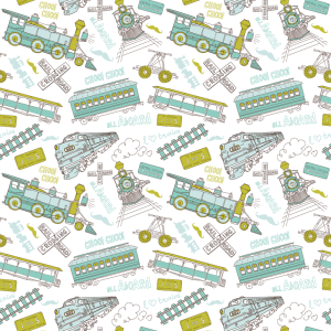 Papel pintado infantil treen verde 60cm por 250cm
