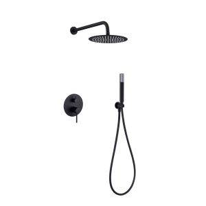 Conjunto de ducha  empotrado monza negro mate [ imex® ]