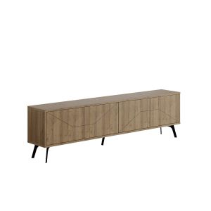 Mueble para la tele de madera <<dune>> - 180 x 29 x 50 cm - marrón