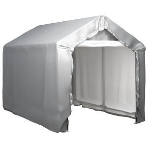 vidaXL carpa de almacenamiento acero gris 180x300 cm