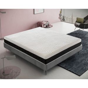 Colchón 80x200 muelles viscoelástico alto 20 cm ortopédico funda extraìble