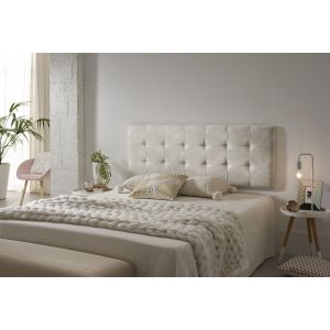 Cabecero de cama 100 capitone cuadros tela antimanchas