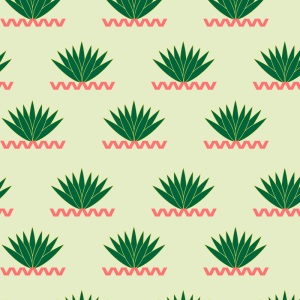 Papel pintado floral agave 60cm por 250cm