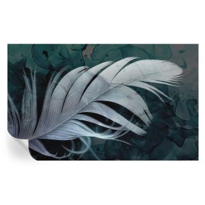 Papel pintado para paredes pluma etérea 416x254 tulup