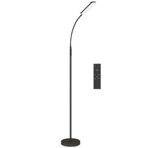 Lámpara de pie 22x22x175 cm acero, pc Homcom, hogar - iluminación