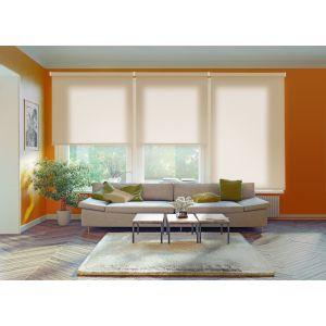 Estor enrollable traslúcido ecofuture marfil 105 x 250cm