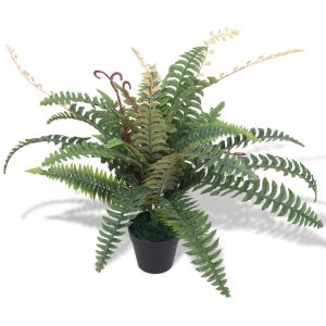 Helecho artificial con macetero 60 cm verde eerf3167