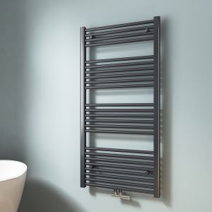Emke radiador toallero agua caliente tubo redondo antracita 120x60cm