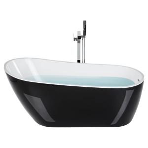 Bañera independiente solarte 170 x 78 cm negro/blanco