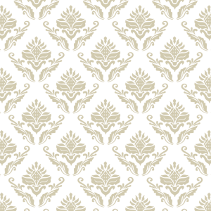 Papel pintado victoriano crema y beige 60cm por 300cm