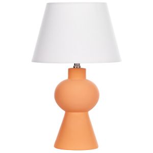 Lámpara de mesa fabilos cerámica naranja