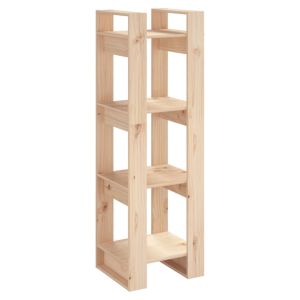 vidaXL estantería/divisor de espacios madera maciza pino 41x35x125 cm
