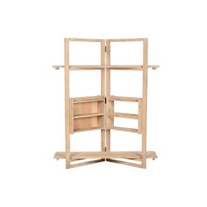 Estantería de madera de mango y mdf 130x35x160cm