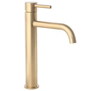 Rea grifo de lavabo lungo brushed gold high, 18x5x28 cm