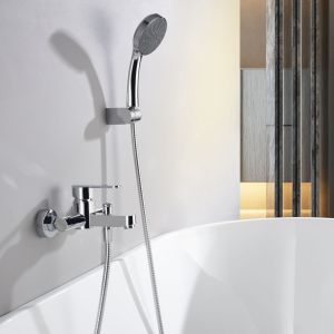 Imex - grifo monomando ducha y bañera cromado serie roma