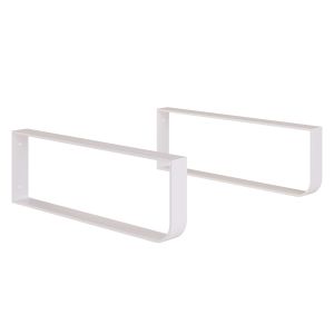 Pack 2 soportes toallero para encimera lavabo - cromo brillo
