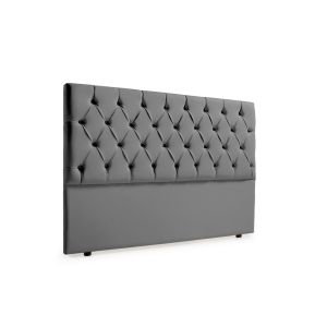 Cabecero tapizado capri polipiel 130x120x12 cm - moonia